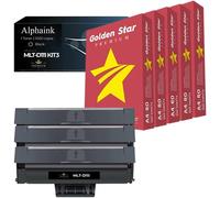 alphaink 3 Toner Compatibili con Samsung MLT D111 MLT D111S 5 Risme A4 80gr SL