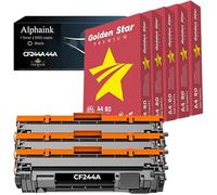 alphaink 3 Toner Compatibili per HP 44A CF244A + 5 Risme A4 500 fogli 80gr per LaserJet Pro M15 M15a M15w M16 M16a M16w M17 M17a M17w HP LaserJet Pro MFP M28 M28a M28w M29 M29a M29w