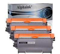 alphaink 3 Toner Compatibili Sostituzione per Brother TN2220 TN2010 TN-2220 TN-2010 per MFC-7360N 7460DN per DCP-7065DN 7055 per FAX-2840 2845 HL-2130 2132 2230 2135W 2250DN 2270DW 2280DW (3 Nero)