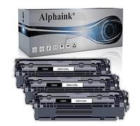 alphaink 3 Toner Q2612XL 12XL Compatibile per stampanti HP LaserJet 1010 1012 1015 1015 1020 3010 3020 3030 3050 3052 3055 M1005 MFP M1319 MFP M1319F MFP (4000 copie l'uno)