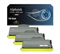 alphaink 3 Toner TN-2120 TN-2110 TN2120 TN2110 Compatibili per Brother HL-2140 HL-2150 HL-2150N HL-2170 HL-2170W DCP-7030 DCP-7040 DCP-7045N MFC-7320 MFC-7340 MFC-7345DN MFC-7440N MFC-7840W (3 Nero)