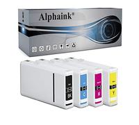 alphaink 4 Cartucce compatibili con Epson T7011 T7012 T7013 T714 per stampanti Epson WorkForce PRO WP-4015DN, WP-4025DW, WP-4095DN, WP-4515DN, WP-4525DNF, WP-4535DWF, WP-4545DTWF, WP-4595DNF
