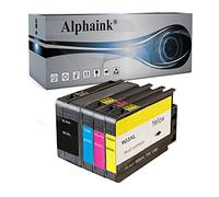 alphaink 4 Cartucce d'Inchiostro Compatibili con HP 903 903XL per stampanti HP OfficeJet PRO 6900, 6978, 6975, 6970, 6968, 6960, 6950, 6868, 6860 OfficeJet 6950 (1 Nero, 1 Ciano, 1 Magenta, 1 Giallo)
