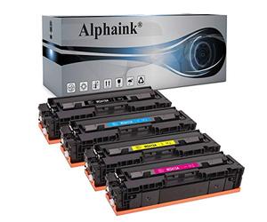 alphaink 4 Toner SENZA CHIP Compatibili con HP 216A W2410A W2411A W2412A W2413A per stampanti HP Color Laserjet Pro M155A M155DW M155NW M182N183FW M183FDW