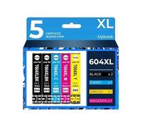 alphaink 5 Cartucce Compatibili con Epson 604 XL 604XL per Expression Home XP-2200 XP-2205 XP-3200 XP-3205 XP-4200 XP-4205 WORKFORCE 2910DWF 2930DWF 2935DWF 2950DWF (2Nero 1Ciano 1Giallo 1Magenta)