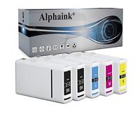 alphaink 5 Cartucce compatibili con Epson T7011 T7012 T7013 T714 per stampanti Epson WorkForce PRO WP-4015DN, WP-4025DW, WP-4095DN, WP-4515DN, WP-4525DNF, WP-4535DWF, WP-4545DTWF, WP-4595DNF