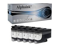 alphaink 5 cartucce nere compatibili con Brother LC-3239 LC-3239XL per stampanti Brother MFC-J6945DW, MFC-J5945DW, MFC-J6947, MFC-J6000DW, MFC-6100DW.