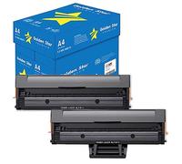 alphaink 5 Risme Golden Star A4 500 fogli 75gr + 2 Toner Compatibili con Samsung MLT-D111 MLT-D111S 1800 Copie per stampanti SL M2026W M2020W M2020 M2022 M2026 M2070 M2070FW M2071FH M2078