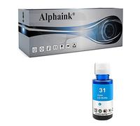 alphaink Flacone di Inchiostro di Ricarica Compatibile per HP 31 1VU26AE 70ml per Cartuccia per HP Smart Tank 455 457 510 513 516 519 536 539 555 570 655 559 7005