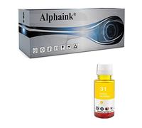 alphaink Flacone di Inchiostro di Ricarica Compatibile per HP 31 1VU28AE 70ml per Cartuccia per HP Smart Tank 455 457 510 513 516 519 536 539 555 570 655 559 7005