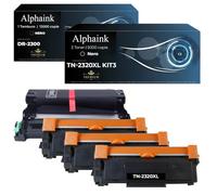 alphaink Kit 3 Toner 2320XL Tamburo DR-2300