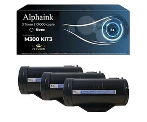 alphaink Kit 3 Toner Compatibile per Epson M300 S050691 per Epson WorkForce AL-M300D WorkForce AL-M300DT WorkForce AL-M300DN WorkForce AL-M300DTN WorkForce AL-MX300DN