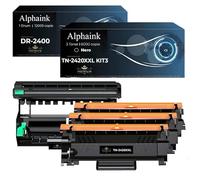 alphaink Kit 3 Toner e Tamburo Compatibile | TN2420XL e DR2400 per BrotherDCP: L2510D, L2512D, L2530DW, L2535DW, L2537DW, L2550DN - 6000 copie TN2420; 12.000 copie DR2400