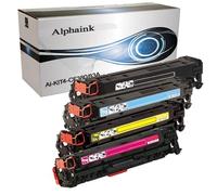 alphaink Kit 4 Toner compatibile con HP CF380A-83A , Toner per stampanti HP LaserJet Pro M476DN, M476DW, M476NW (Nero,Ciano, Magenta,Giallo)