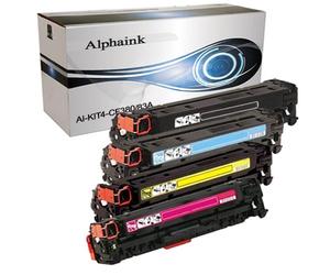 alphaink Kit 4 Toner compatibile con HP CF380A-83A , Toner per stampanti HP LaserJet Pro M476DN, M476DW, M476NW (Nero,Ciano, Magenta,Giallo)