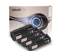 alphaink Kit 4 toner compatibile con Ricoh SPC220 Toner nero colori compatibili per Ricoh SPC220, SPC221N, SPC222DN