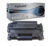 alphaink Toner Compatibile con HP 55A CE255A per stampanti HP LaserJet Enterprise P3015 P3015DN P3015D Pro 500 MFP M521DN M521DW M525 M525F M525DN M525C P3015X (1 Nero)