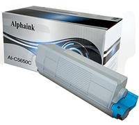 alphaink Toner compatibile con Oki OK5650-C Toner compatibile ciano per Oki C5650, C5650DN, C5650N, C5750, C5750DN, C5750N