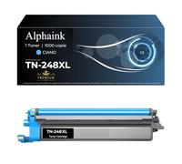 alphaink Toner Compatibile con TN248XL TN 248 C XL per Brother MFC-L3760CDW DCP-L3560CDW HL-L3240CDW HL-L3220CW MFC-L3740CDW HL-L8240CDW HL-L8230CDW DCP-L3515CDW DCP-L3520CDW (Con chip, 1 Ciano)