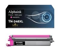 alphaink Toner Compatibile con TN248XL TN 248 M XL per Brother MFC-L3760CDW DCP-L3560CDW HL-L3240CDW HL-L3220CW MFC-L3740CDW HL-L8240CDW HL-L8230CDW DCP-L3515CDW DCP-L3520CDW (Con chip, 1 Magenta)