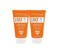 Alphanova Sun - Crema solare per adulti, molto alta protezione, SPF50 + - 50 g, confezione da 2