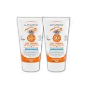 Alphanova Sun SPF50+ - Latte solare per bambini, ipoallergenico, 50 g, lotto da 2