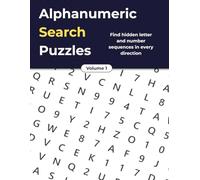 Alphanumeric Search Puzzles: Find hidden letter and number sequences in every direction