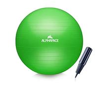 ALPHAPACE Palla da Ginnastica Spessa e Antiscoppio, Palla per Allenamento e Sedersi incl. Pompa, Palla Svizzera per Fitness, Yoga, Core Training, come Sedia da Ufficio per Rinforzare la Schiena