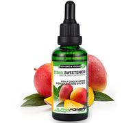 ALPHAPOWER FOOD: Stevia liquida, (1 x50ml Gusto mango) Gusto liquido, Gocce aromatizzanti e dolcificante senza zucchero sostituto dello zucchero & calorie, dolcificante naturale, vegano