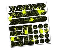 AlphaShield Pellicola protettiva per telaio per bicicletta R159 R161 (03 Racing Neon giallo)