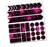 AlphaShield Pellicola protettiva per telaio per bicicletta R159 R161 (05 Racing Neon Pink)