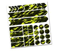 AlphaShield Pellicola protettiva per telaio per bicicletta R159 R161 (13 Future Neon Giallo)