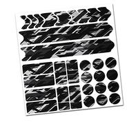 AlphaShield R159 R161 - Adesivo protettivo per telaio e forcella posteriore della bicicletta, in carbonio, per MTB e BMX, protezione per la vernice (18 Future Silver Metallic)