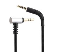 Alphatec B&W P7 Cavo audio di ricambio, compatibile con cuffie Bowers & Wilkins P7, cavo jack stereo maschio da 3,5 mm a 2,5 mm, 1,2 m, senza microfono/telecomando, nero