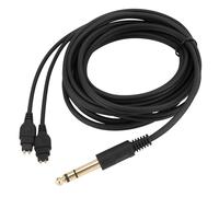 Alphatec Cavo audio di ricambio, compatibile con cuffie Sennheiser serie HD 600, jack stereo da 6,35 mm a 2,5 mm, 9,8 m, nero
