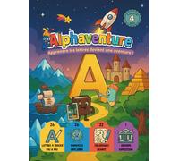 Alphaventure: Apprendre l’alphabet avec Graphy, Booky et Zigzag - 26 mondes colorés, lettres à tracer et coloriages géants pour les 4-7 ans