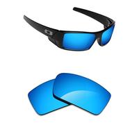 Alphax Lenti di ricambio non polarizzate a specchio blu ghiaccio per occhiali da sole Oakley Gascan OO9014