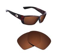 Alphax Lenti di ricambio polarizzate marrone scuro per occhiali da sole Costa Del Mar Saltbreak