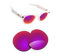 Alphax Lenti polarizzate di ricambio per occhiali smart Oakley Meta HSTN OW8002-51mm, Sole di mezzanotte a specchio