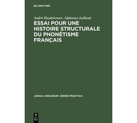 Alphonse Juilland Essai Pour Une Histoire Structurale Du Ph (Copertina rigida)