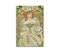 Alphonse Mucha, Autunno, dal calendario Champenois, Art Nouveau, stampe artistiche, arte vintage, stampe artistiche famose, V5290, poster decorativo da parete su tela e stampa artistica