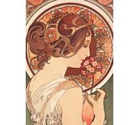 Alphonse Mucha Carnet Blanc, Affiche Mucha, La Primevère (Tascabile)