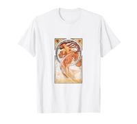 Alphonse Mucha Public Domain Art TPA Maglietta