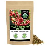 Alpi Nature Biancospino Tisana 250g, Foglie e Fiori di Biancospino Essiccati e Tagliati per Tè