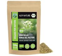 Alpi Nature Borsa del Pastore Tisana BIO 100g, Tè Sfuso, Erba di Borsa del Pastore Essiccata e Tagliata