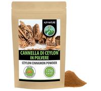 Alpi Nature Cannella in Polvere di Ceylon 125g, Canella Ceylon, Bastoncini Macinati per Cucina e Pasticceria