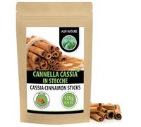 Alpi Nature Cannella Stecche 125g, Cannella Bastoncini di Cassia da 60mm, Circa 37-39 per Confezione