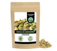 Alpi Nature Cardamomo Bacche 100g, Baccelli di Cardamomo Verde Interi con Semi per Cucina