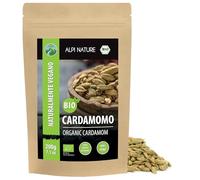 Alpi Nature Cardamomo Bacche BIO 200g, Baccelli di Cardamomo Verde Interi con Semi per Cucina