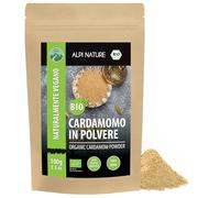 Alpi Nature Cardamomo in Polvere BIO 100g, bio Cardamomo Verde Bacche Macinati per Cucina e Pasticceria